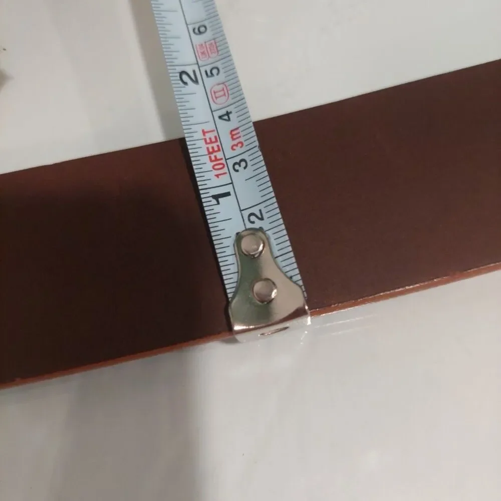 Banana Republic Women Brown Leather Belt Three Rings Foldover BOHO sz 30 - 33